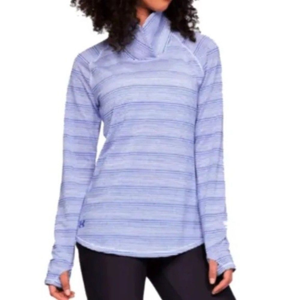 Under Armour Women Zinger Pullover Long Sleeve Blue Top Size XXS